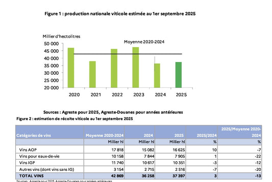 Oogst Frankrijk 2025: eerste cijfers