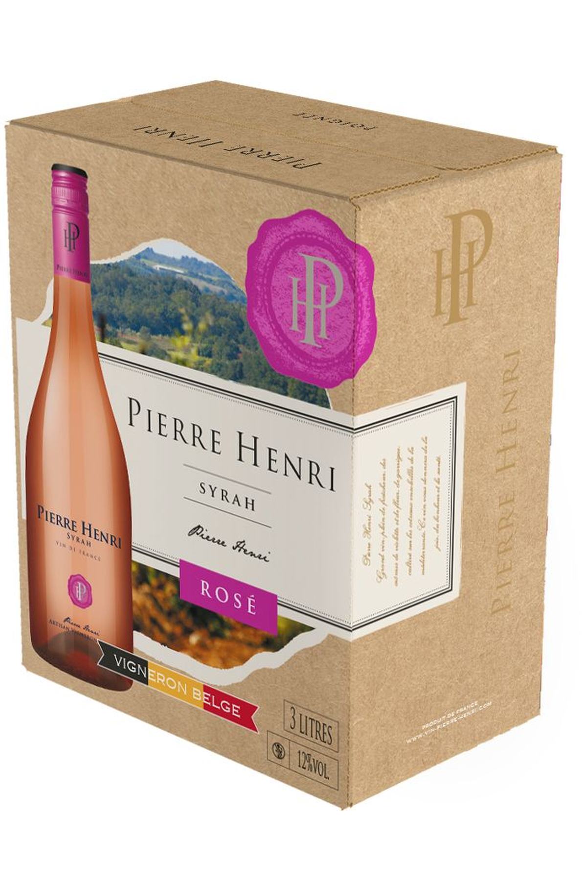 BIB 3L Pierre Henri vin de france syrah rosé (même qualité ph 75cl igp)