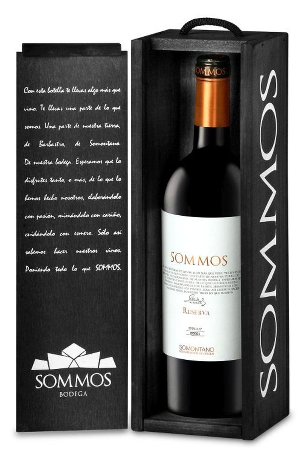 Wooden case for 1 bottle .