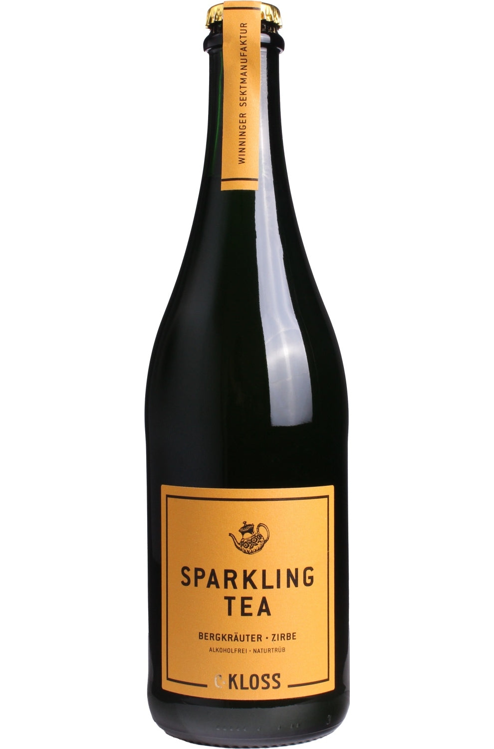 C-Kloss Sparkling TEA 0°Alc cloudy (CAP) Moutain herbs-Pine Cone unfiltered [orange label]