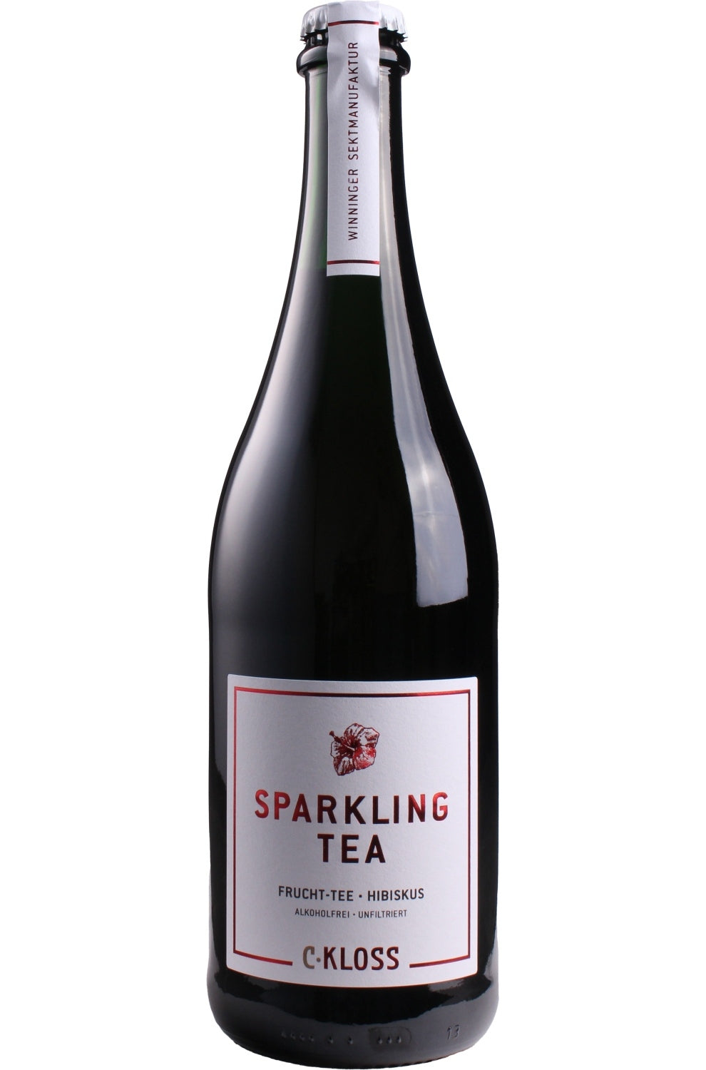C-Kloss Sparkling TEA 0°Alc rosé Fruit tea-hibiscus unfiltered [white] (CAP)