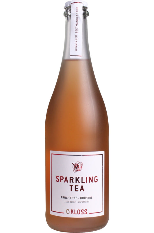 C-Kloss Sparkling TEA 0°Alc 'cold brew' rosé frucht tee - hibiskusblüte (White label)