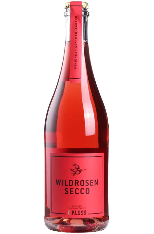 C-Kloss Wildrosen Secco Frizzante wild rose + Hibiscus blended with wine