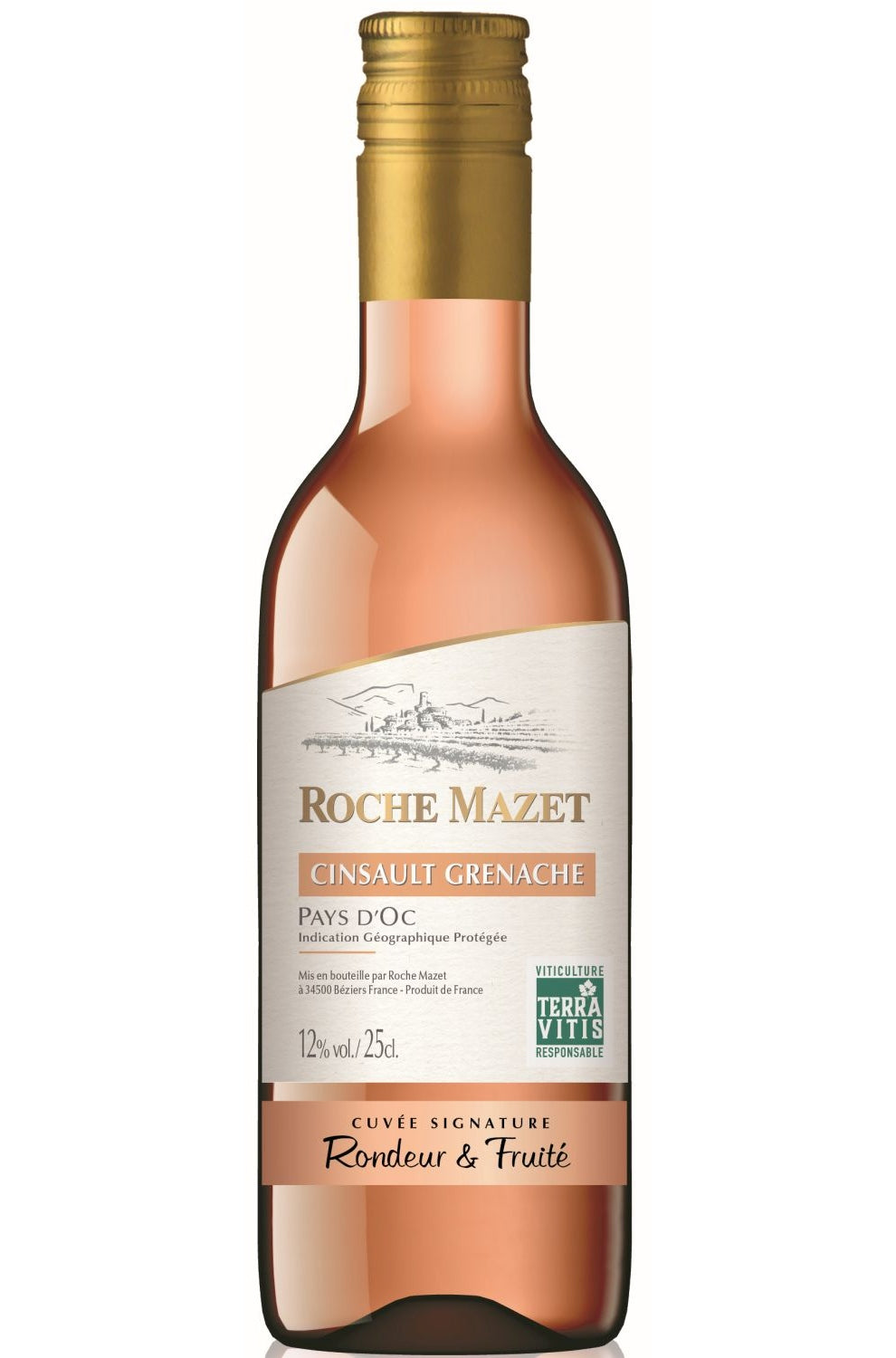 Roche Mazet (SCREWCAP) NON-MILL IGP d'oc cinsault grenache rosé (25 cl)