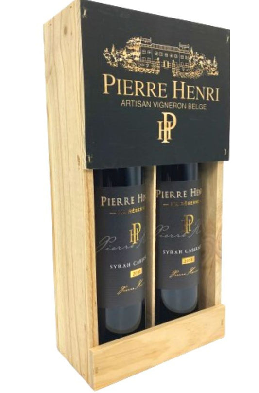 Caisse Bois Pierre Henri (VIDE!!) CB 2 blls présentoir sans corde, intérieur planchette