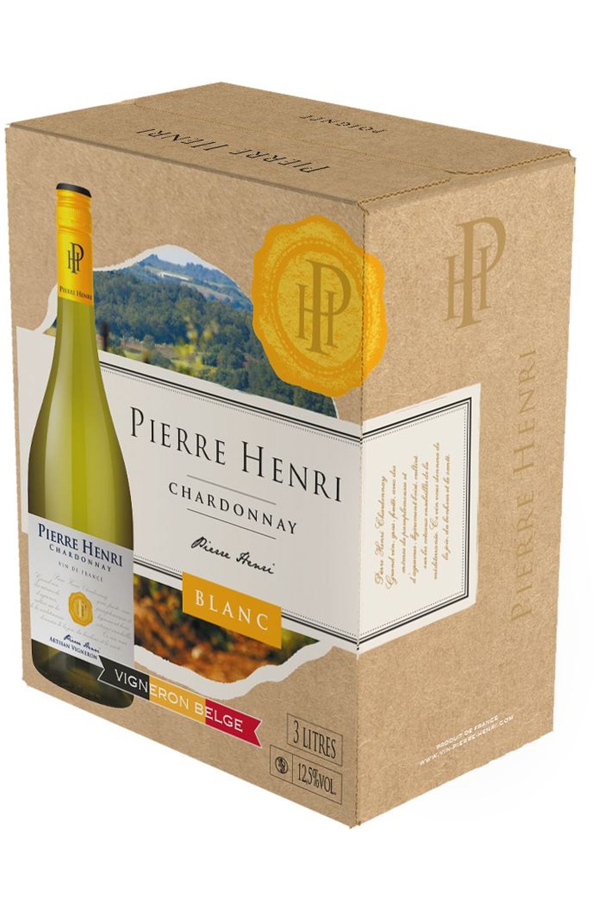 BIB 3L Pierre Henri vin de france chardonnay (même qualité ph 75cl igp)