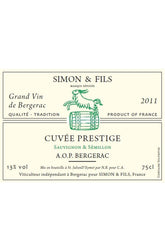 Simon et Fils Cuvée Prestige AOP bergerac blanc sec