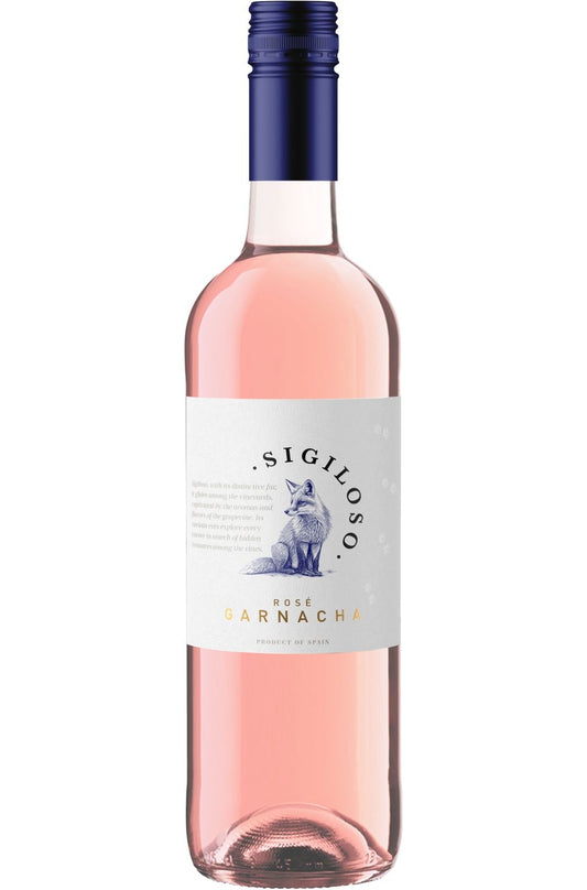Sigilosa wine of Spain garnacha rosado (purple SCREWCAP)