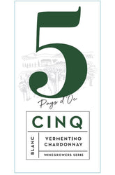CINQ IGP chardonnay/rolle (screwcap) bouteille blanche