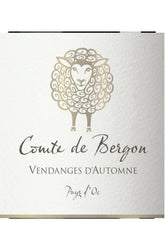 Comte de Bergon (SCREWCAP) IGP d'oc vendanges d'automne rouge