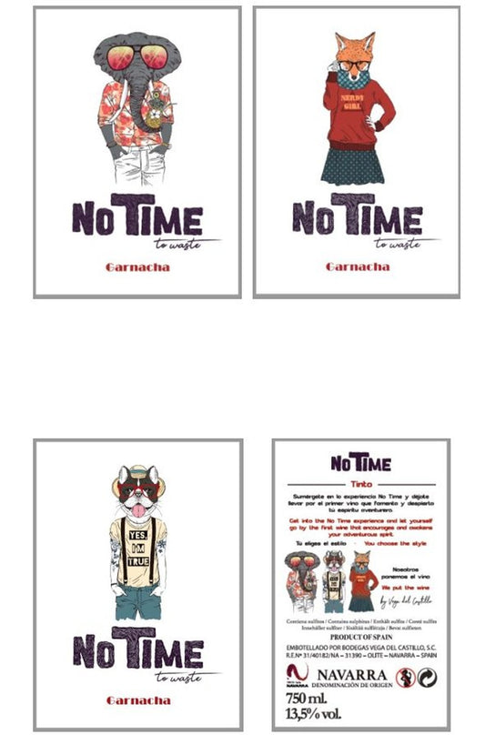 No Time (3 labels in 1 case) DO Navarra Garnacha