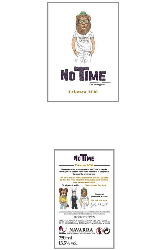 No Time (3 labels in 1 case) DO Navarra Crianza