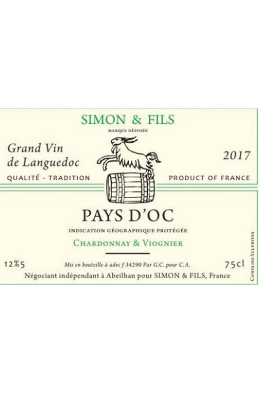 Simon et Fils: Cuvée Belle Epine IGP d'oc chardonnay-viognier blanc (bouchon)