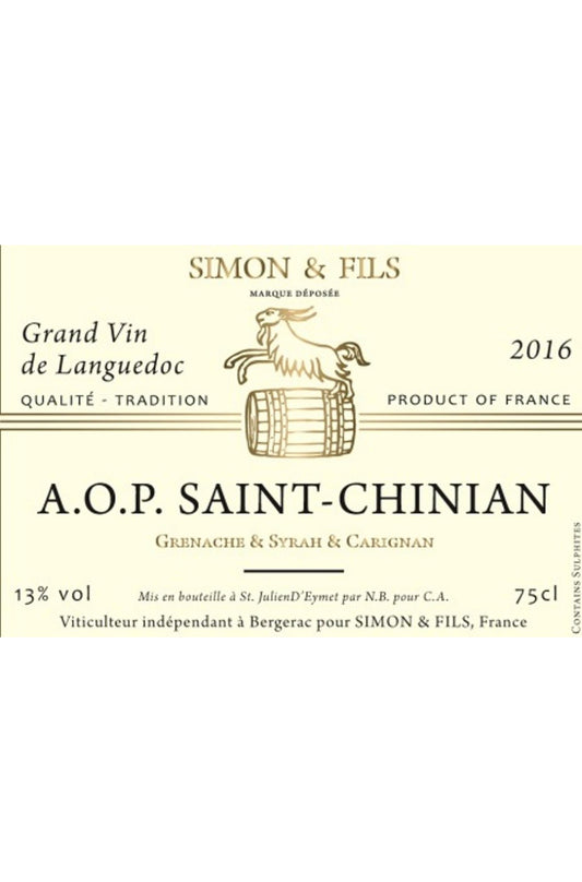 Simon et Fils: Chateau Fontanche 'Les Uyères' AOP saint-chinian rouge
