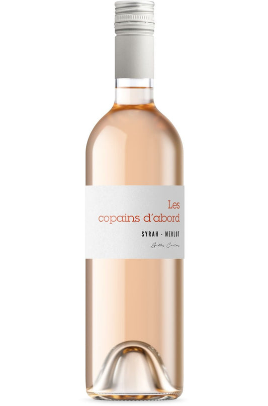 Les copains d'abord (SCREWCAP) IGP d'oc rosé grenache/syrah (couleur claire!)